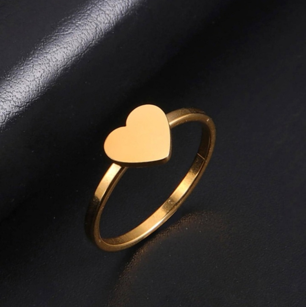 🤎 Goldtone Heart Ring